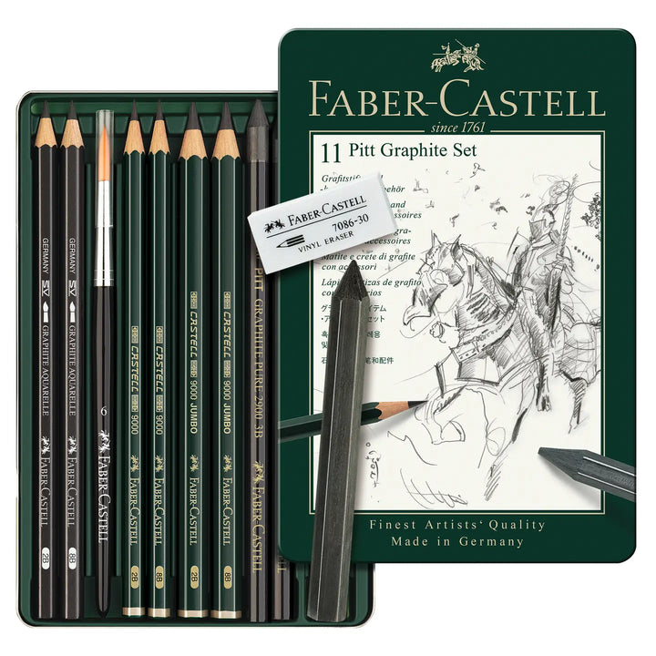 Pitt Professional Quality Pencil Graphite Set (Tin of 11)