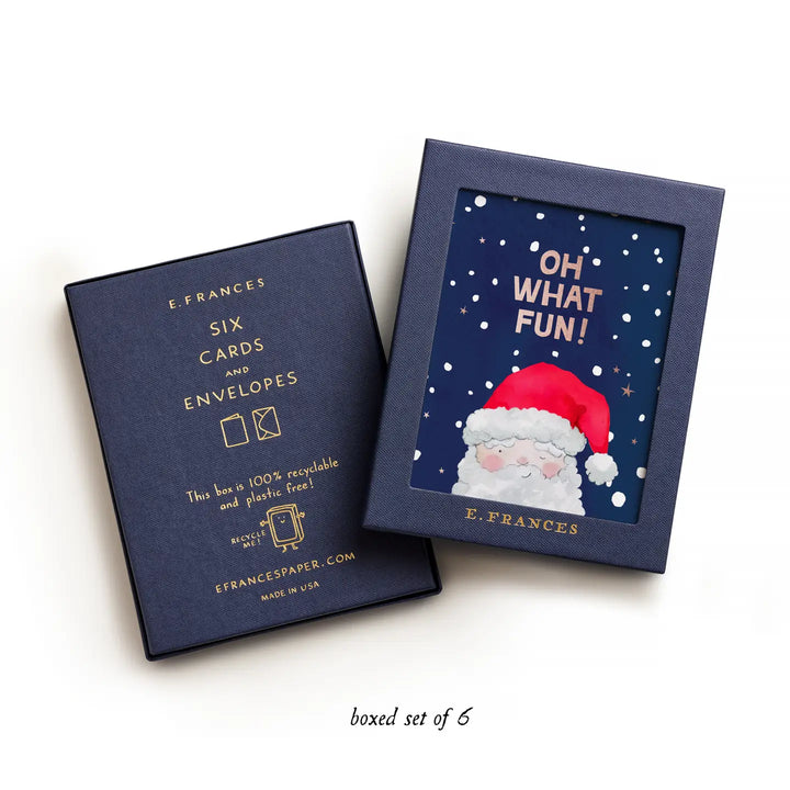 Oh What Fun Santa Card (Set of 6)