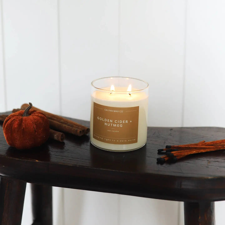 Golden Cider + Nutmeg Soy Candle