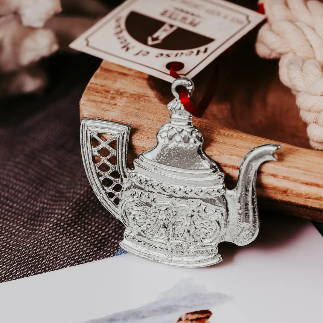 Teapot Pewter Ornament