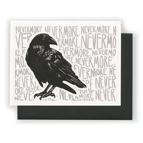 Raven Letterpress Card