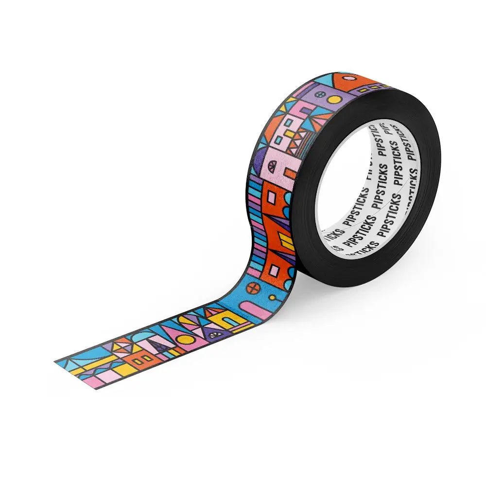 Stained Glass Village Washi Tape