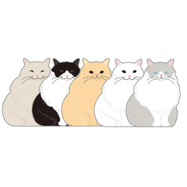 Long Hair Cat Memo Pad