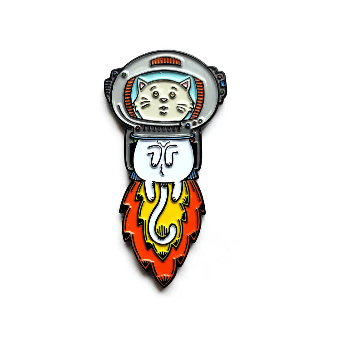 Astronaut Space Cat Enamel Pin