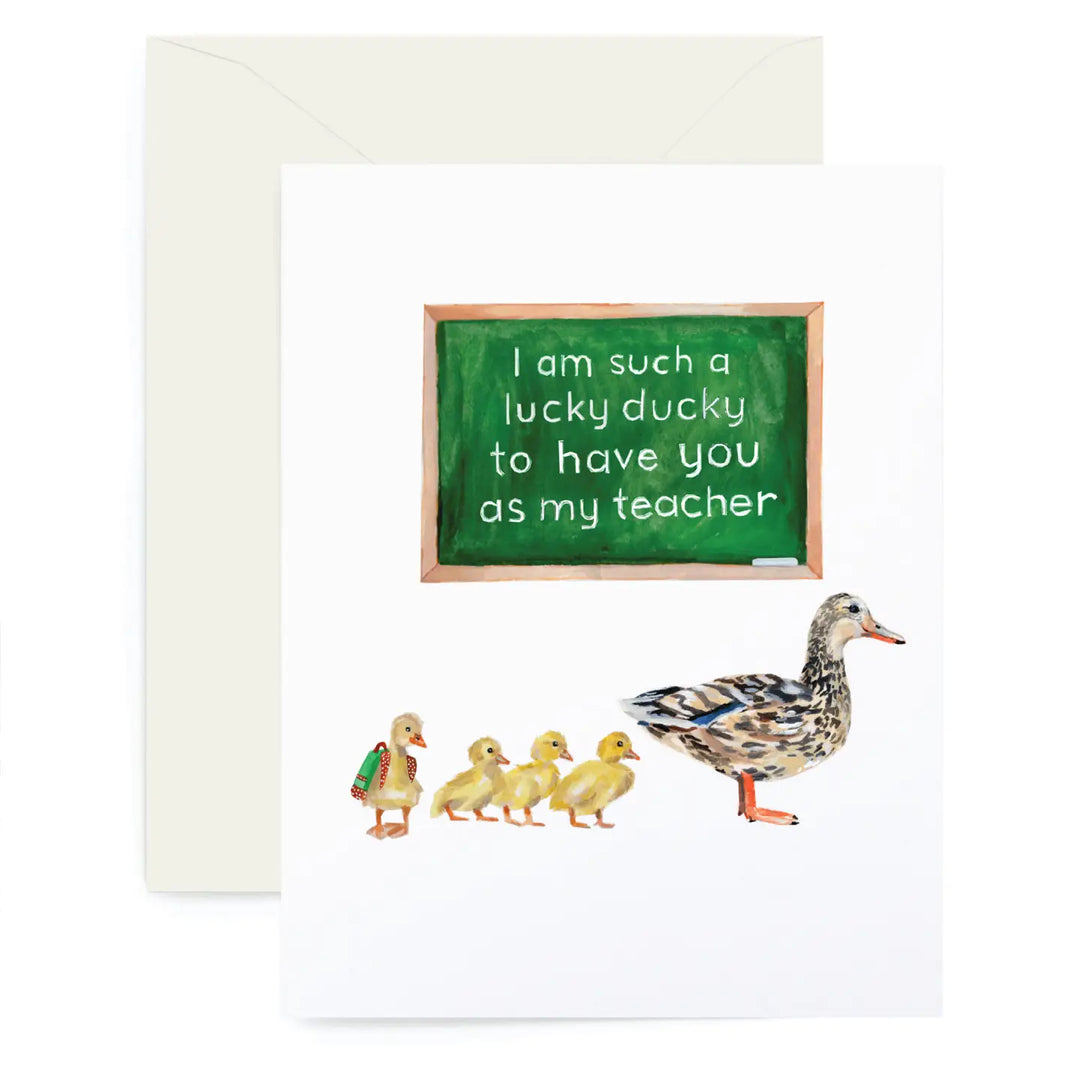 Lucky Ducky Teacher Appreciation Card