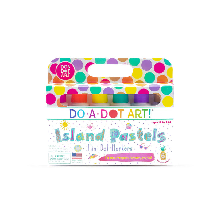 Mini Dot Markers - Island Pastels (6 Pack)