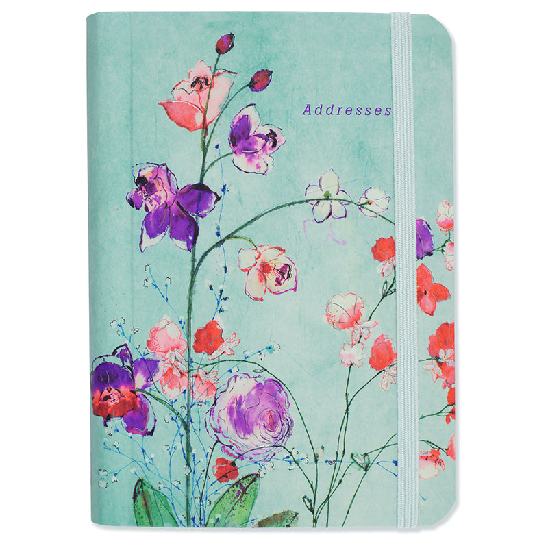 Fuchsia Blooms Address Book - Small