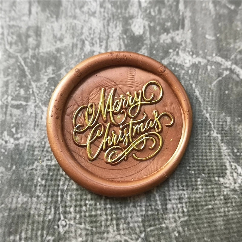 Wax Seal Stamp - Simple Merry Christmas