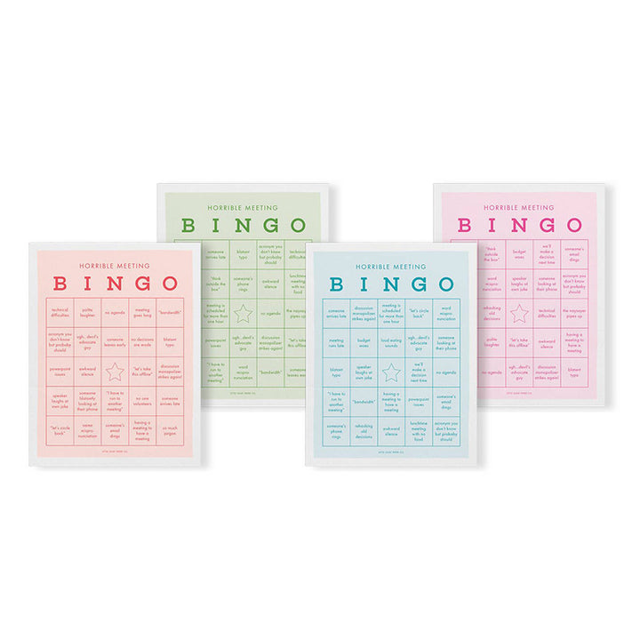 Horrible Meeting Bingo Notepad (5"x7")