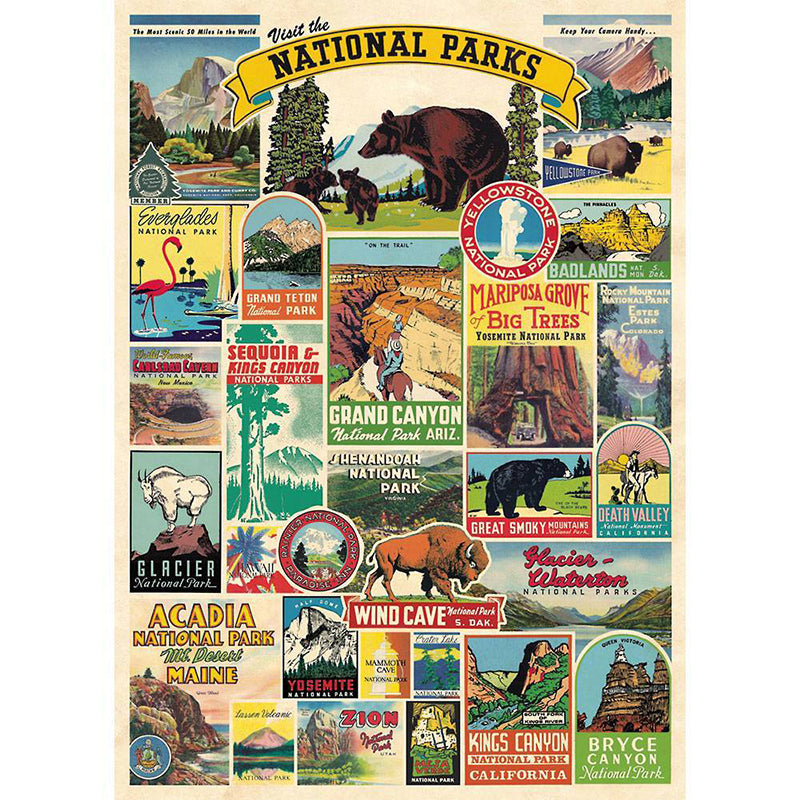 Cavallini Flat Wrap - National Parks