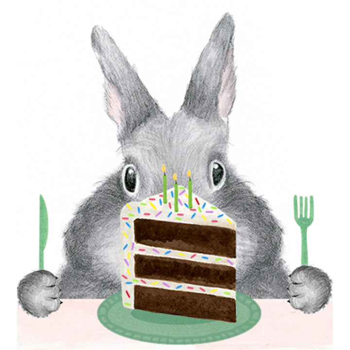 Another Grey Hare Birthday Card