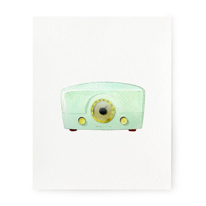 Retro Radio Art Print