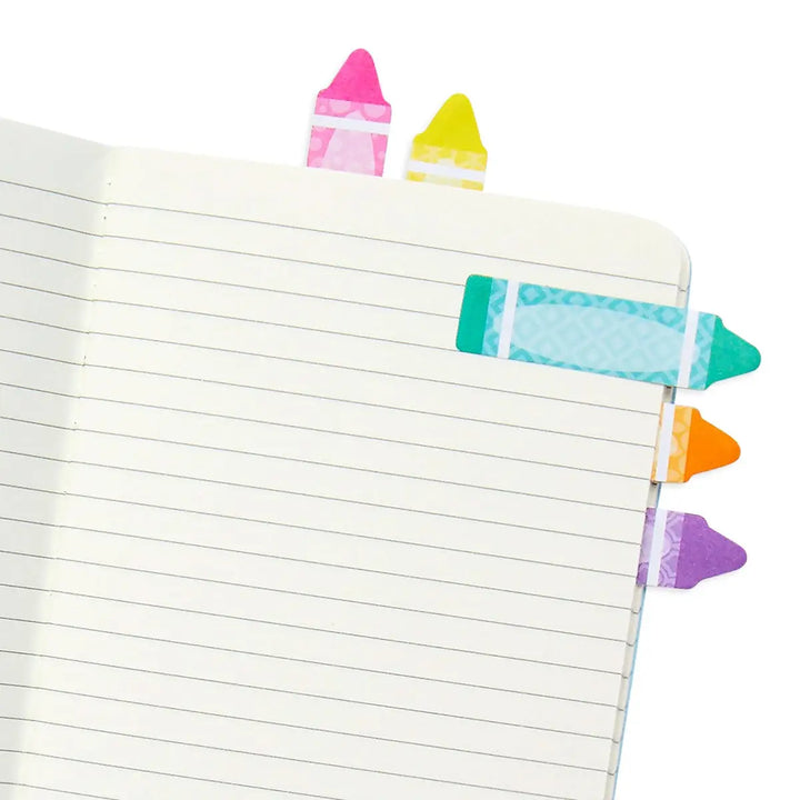 Sticky Tabs - Rainbow Crayons