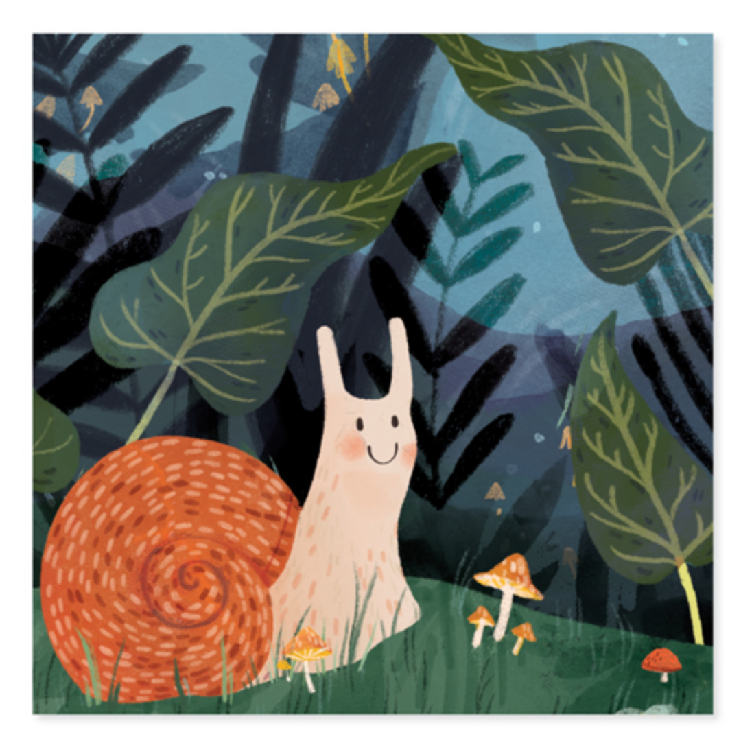 Snail Treasures Pop-up Card