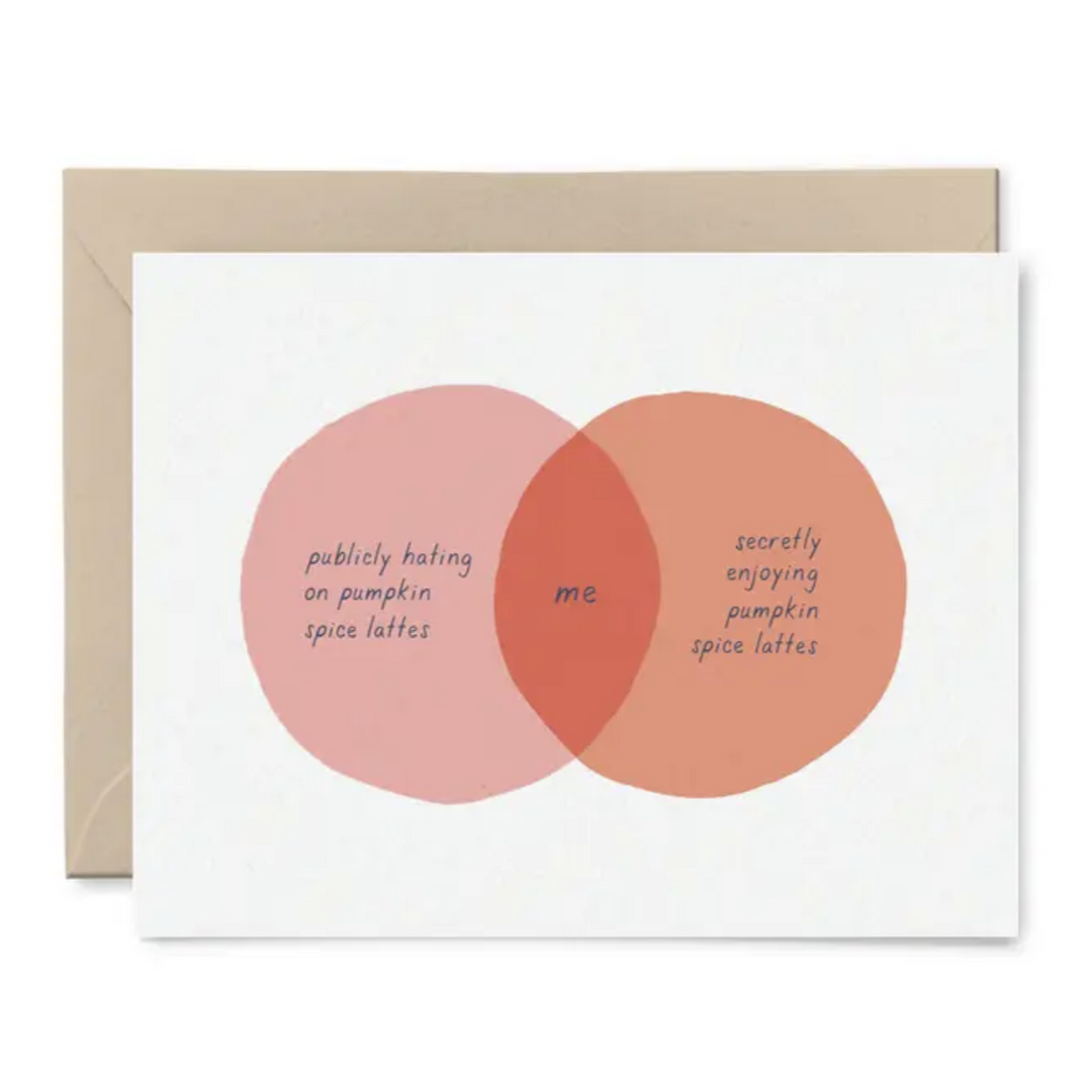 Pumpkin Spice Latte Venn Card