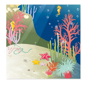 Mermaids Birthday Treasures Pop-up Card