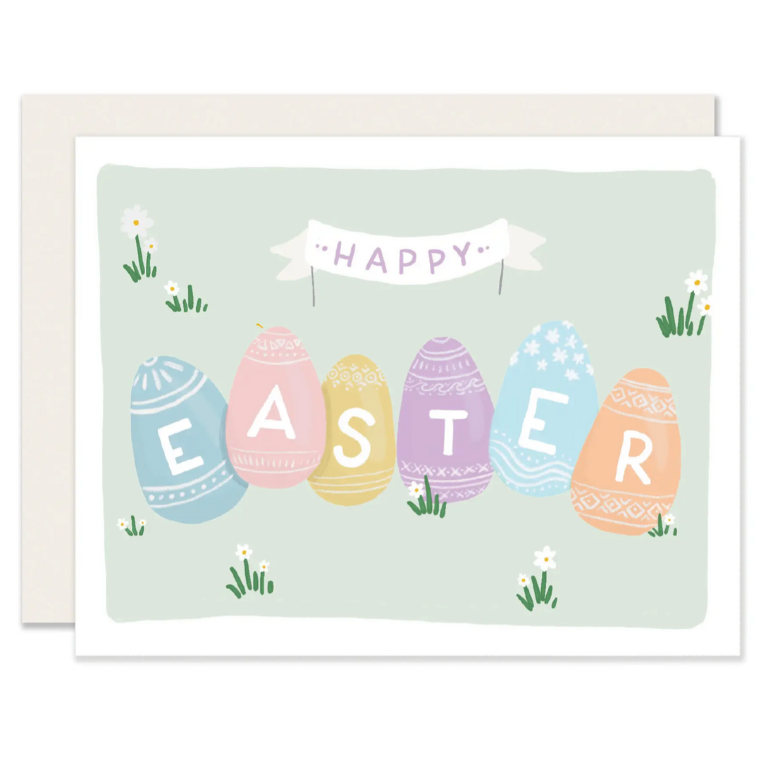 Happy Easter Eggs Card