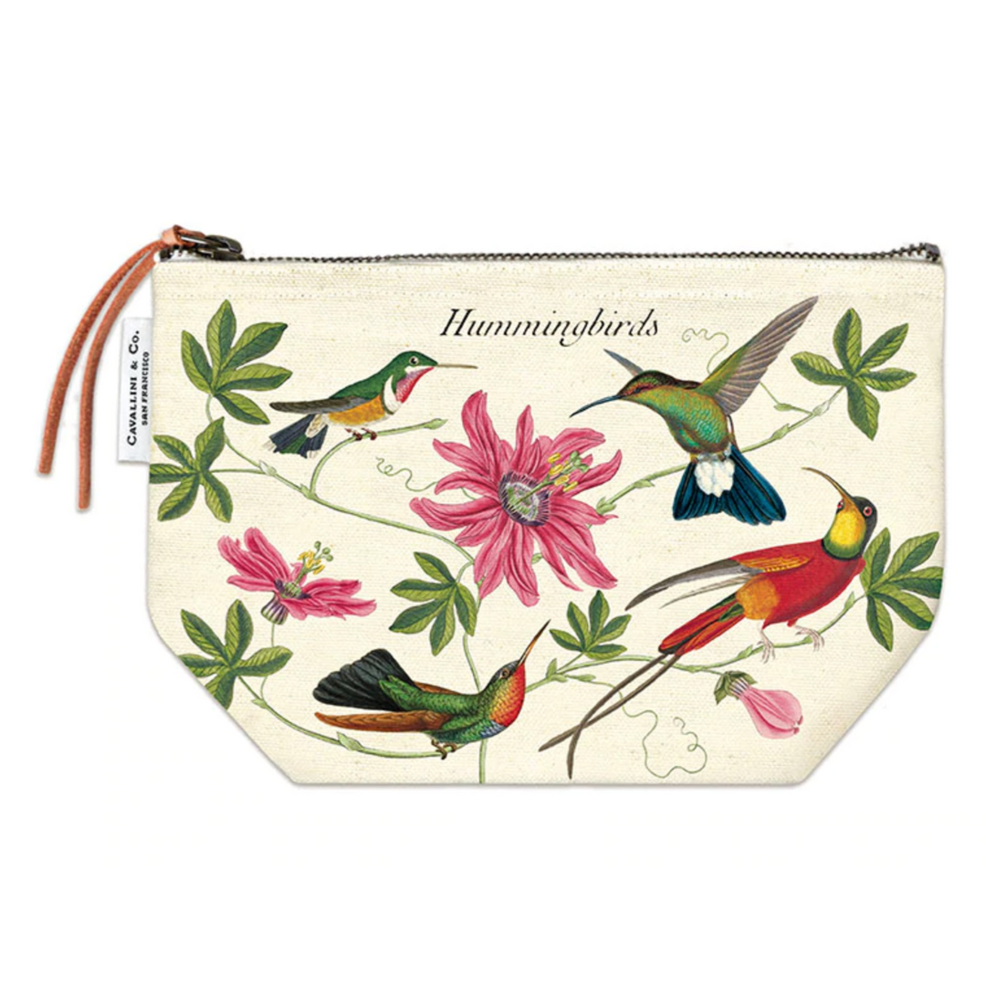 Hummingbirds Vintage Pouch