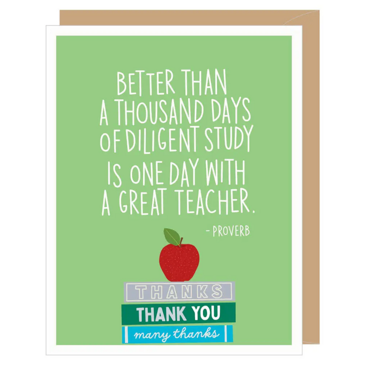 One Day With A Great Teacher Card