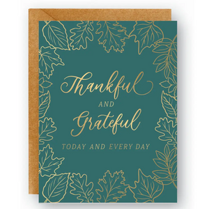 Thankful and Grateful Card
