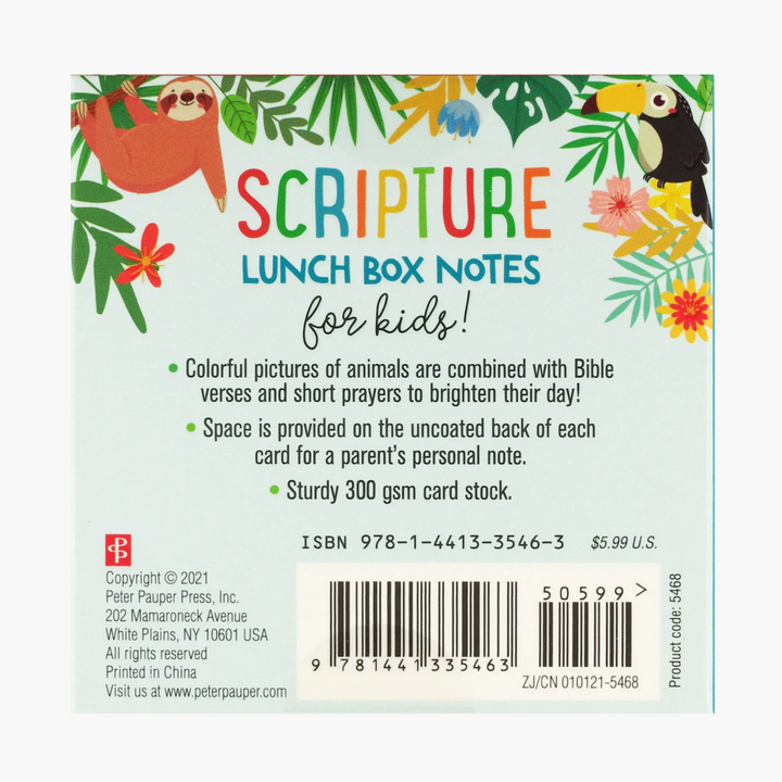 Scripture Lunch Box Notes for Kids
