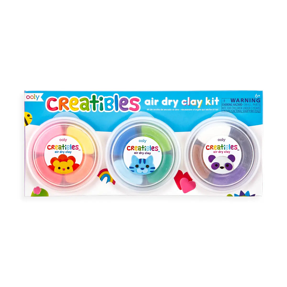 Creatibles D.I.Y. Air-Dry Clays Kit (Set of 12)