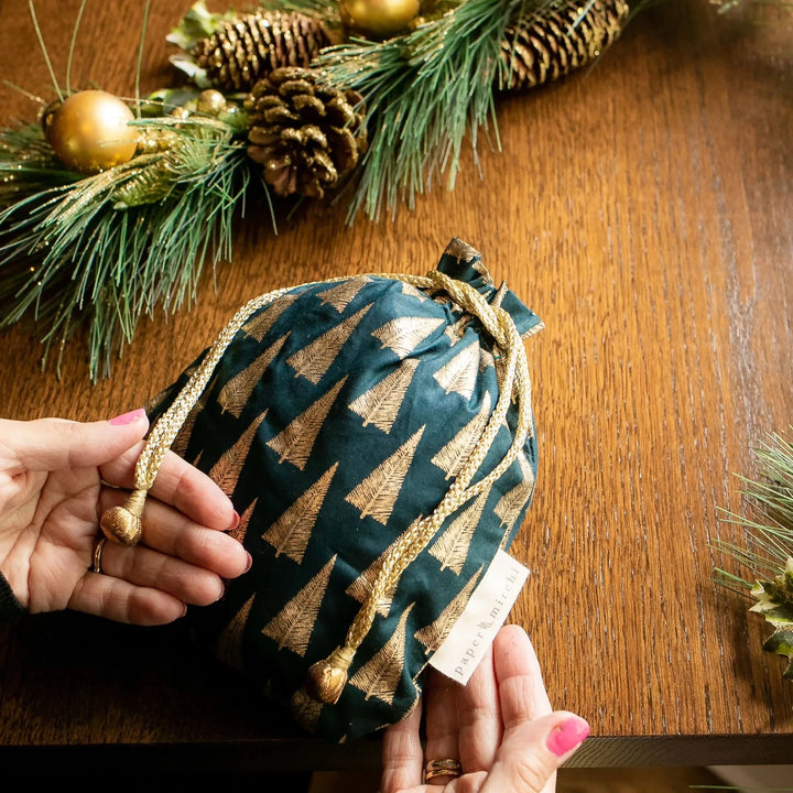Fabric Gift Bag - Forest Trees