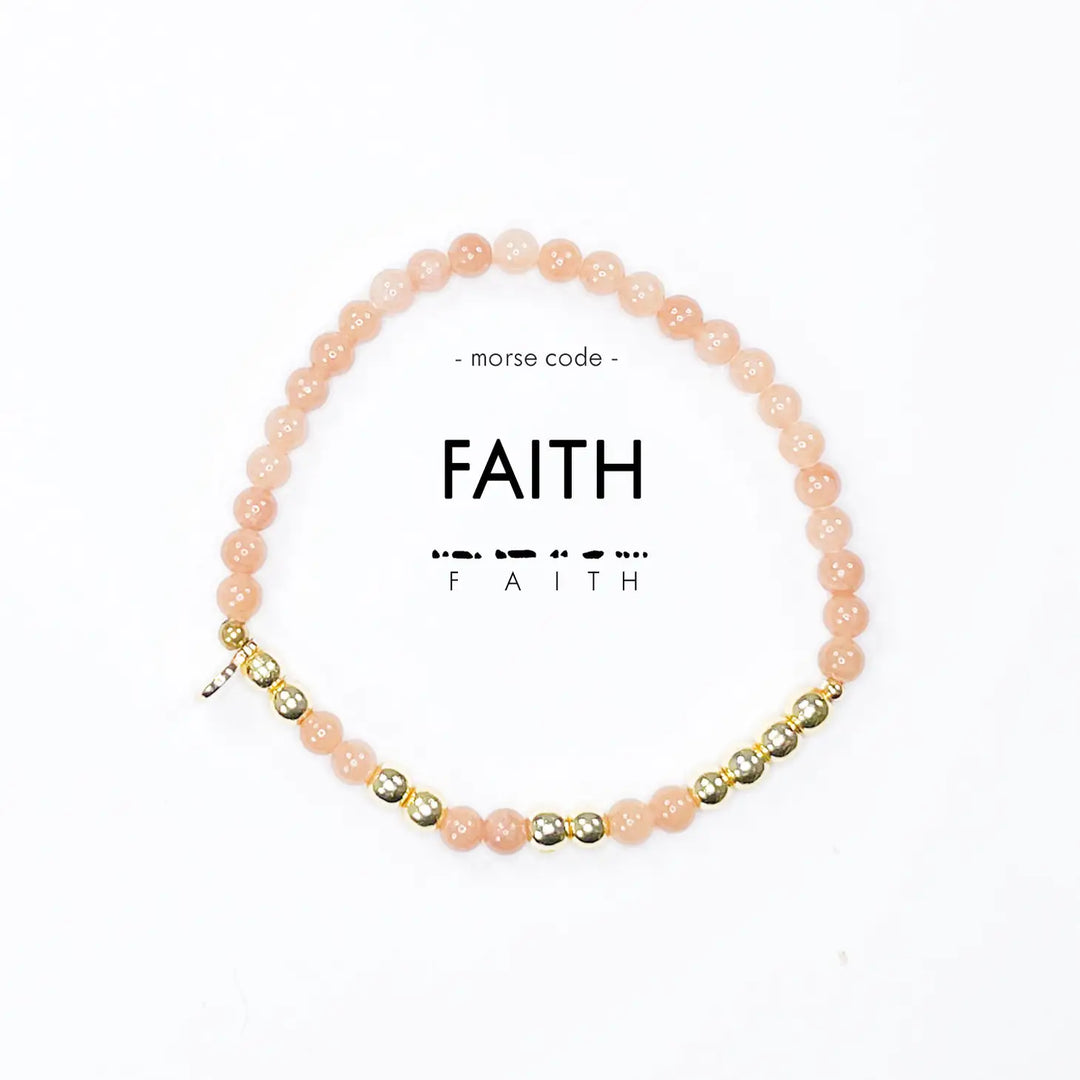 Morse Code Bracelet - Faith