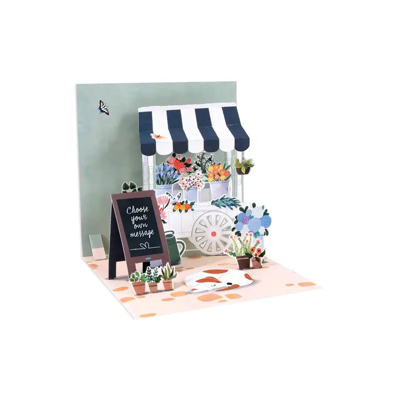 Flower Cart Treasures Pop-up Card