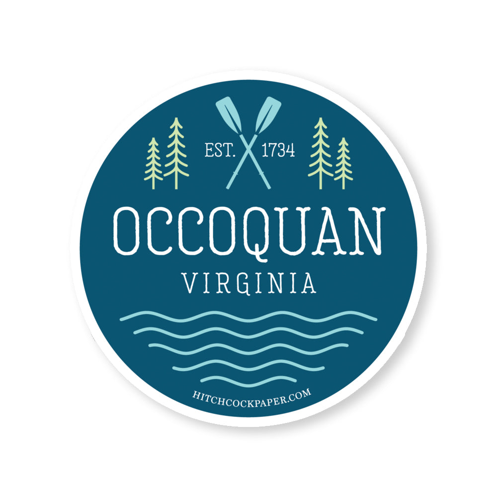 Occoquan River Sticker Hitchcock Paper Co.