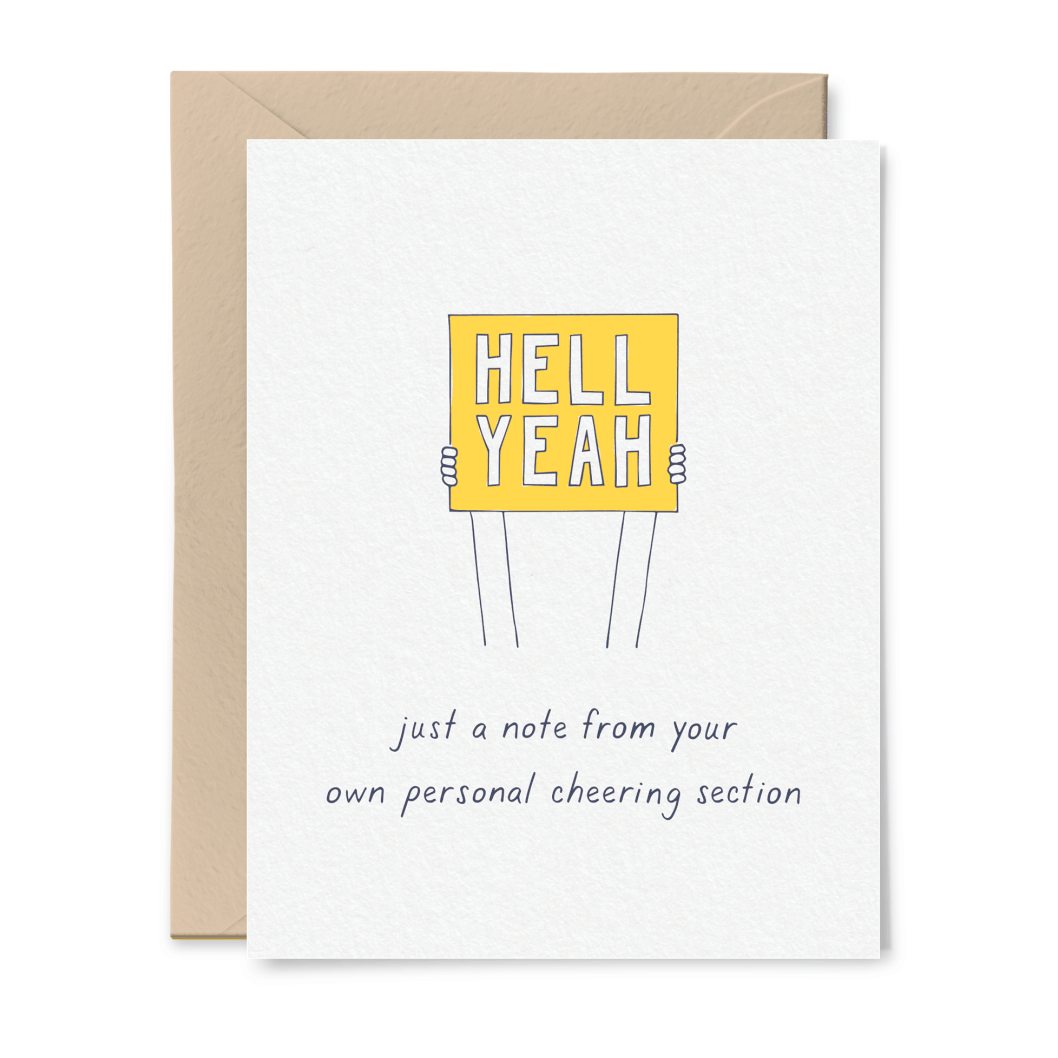 Personal Cheering Section Card