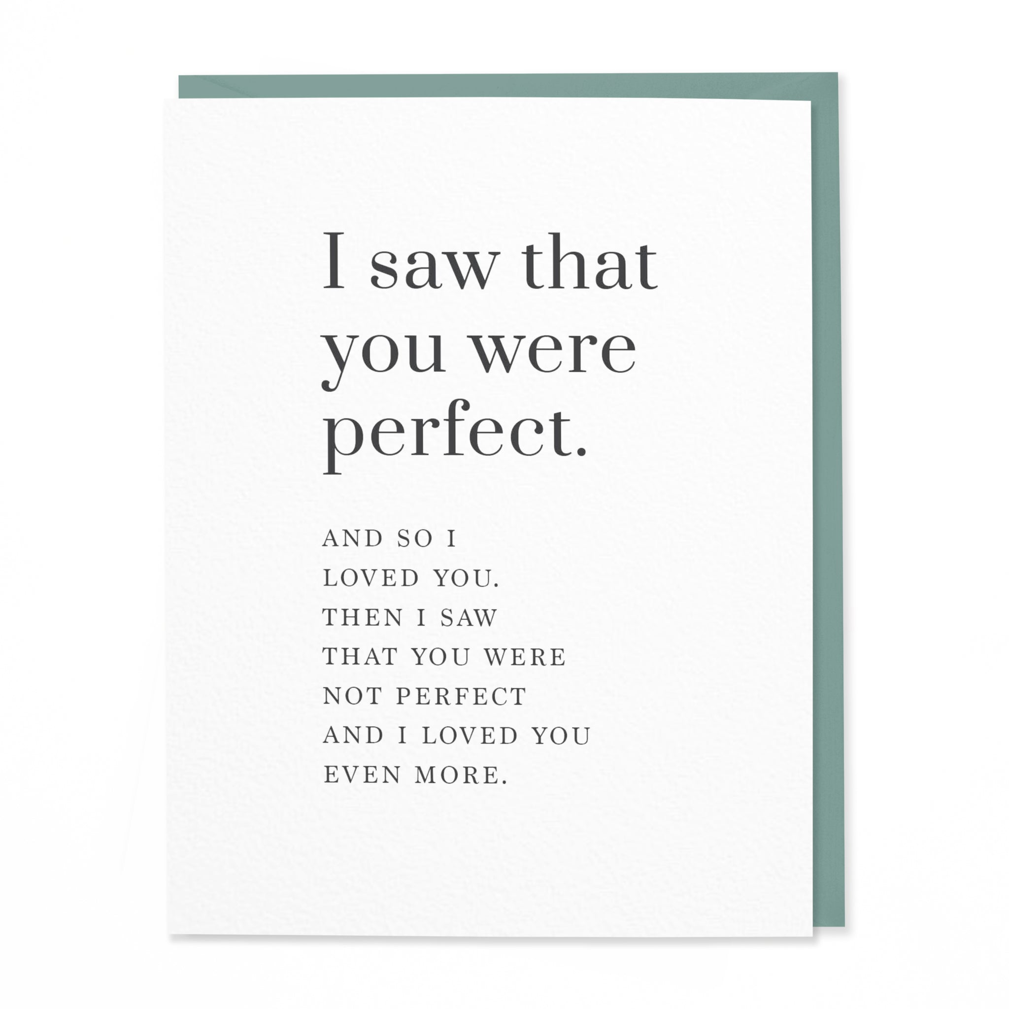 I Saw That You Were Perfect