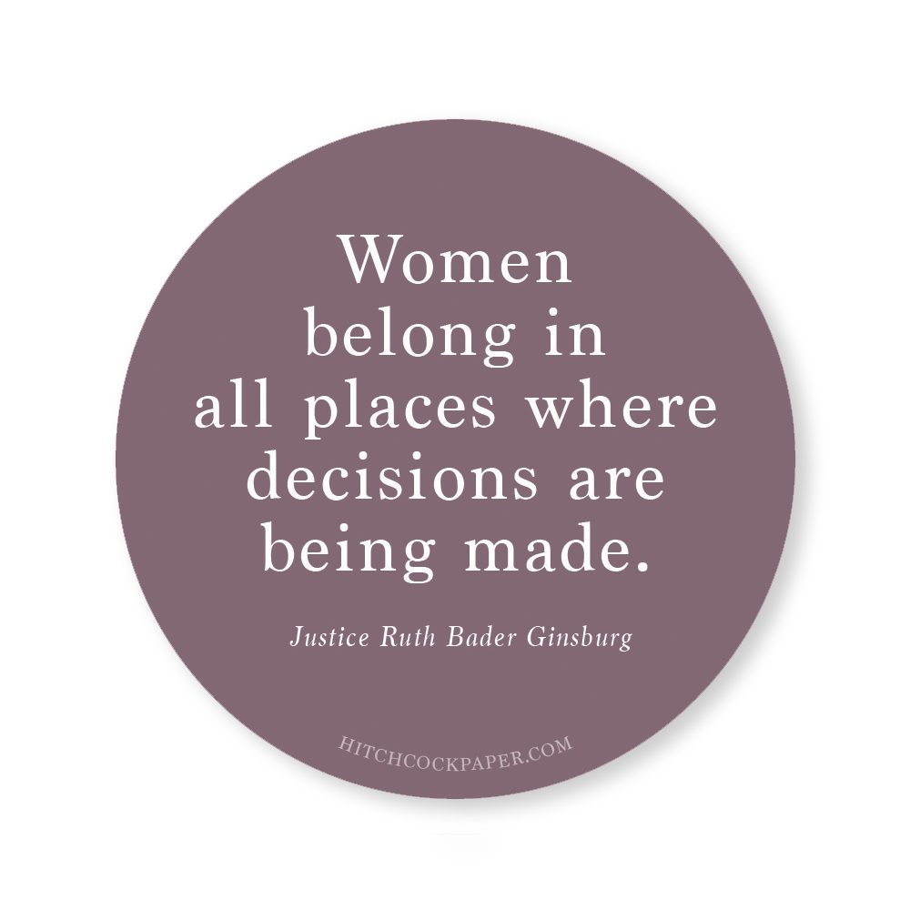 Women Belong Round Sticker