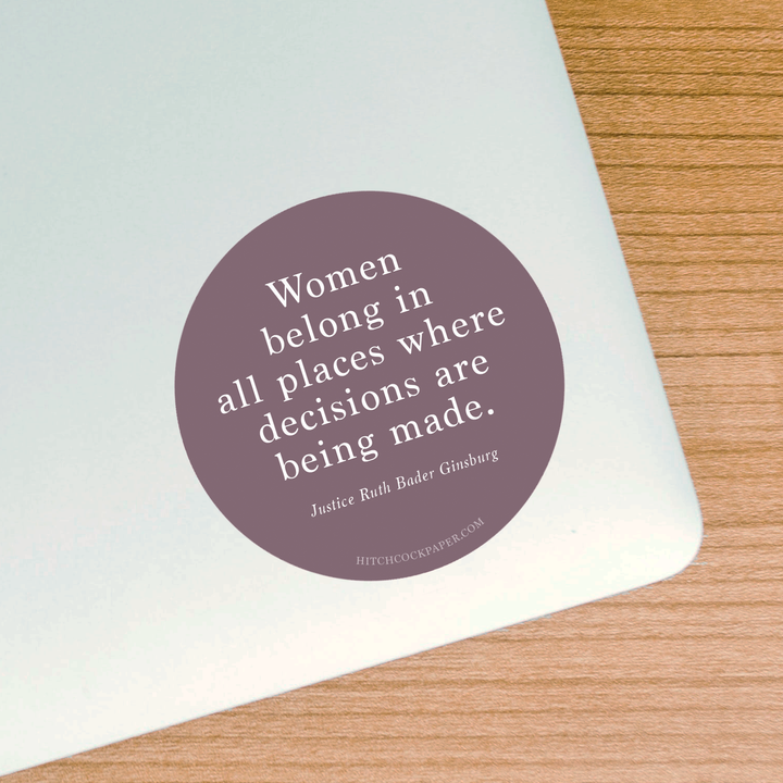 Women Belong Sticker