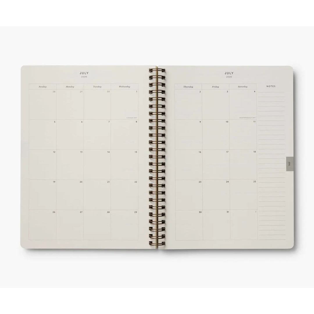 Dahlia 12-Month Softcover Spiral Planner (Jan-Dec 2026)