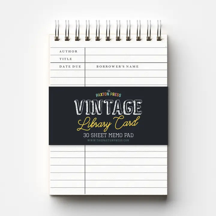 Vintage Library Card Jotter