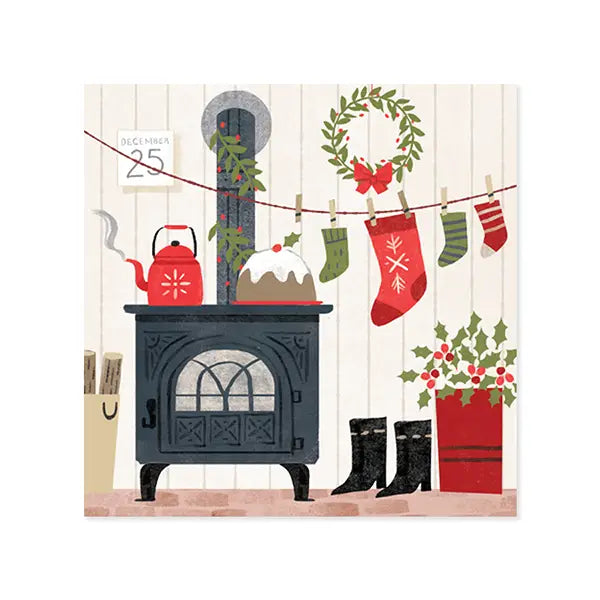 Cozy Christmas Treasures Pop-up Card