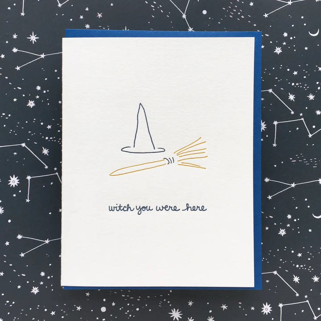 Witch You Were Here Card