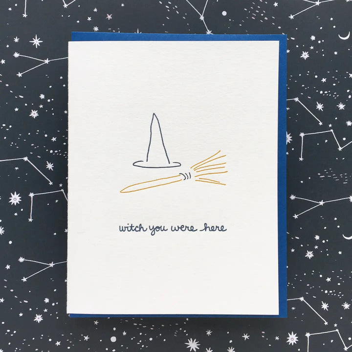 Witch You Were Here Card