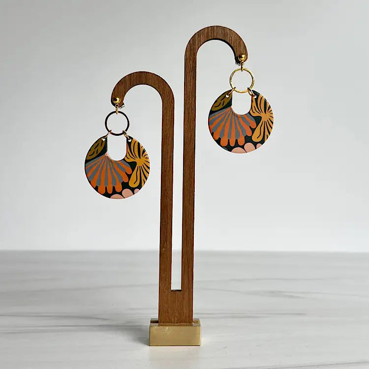 Charley - Abstract Jungle Earrings