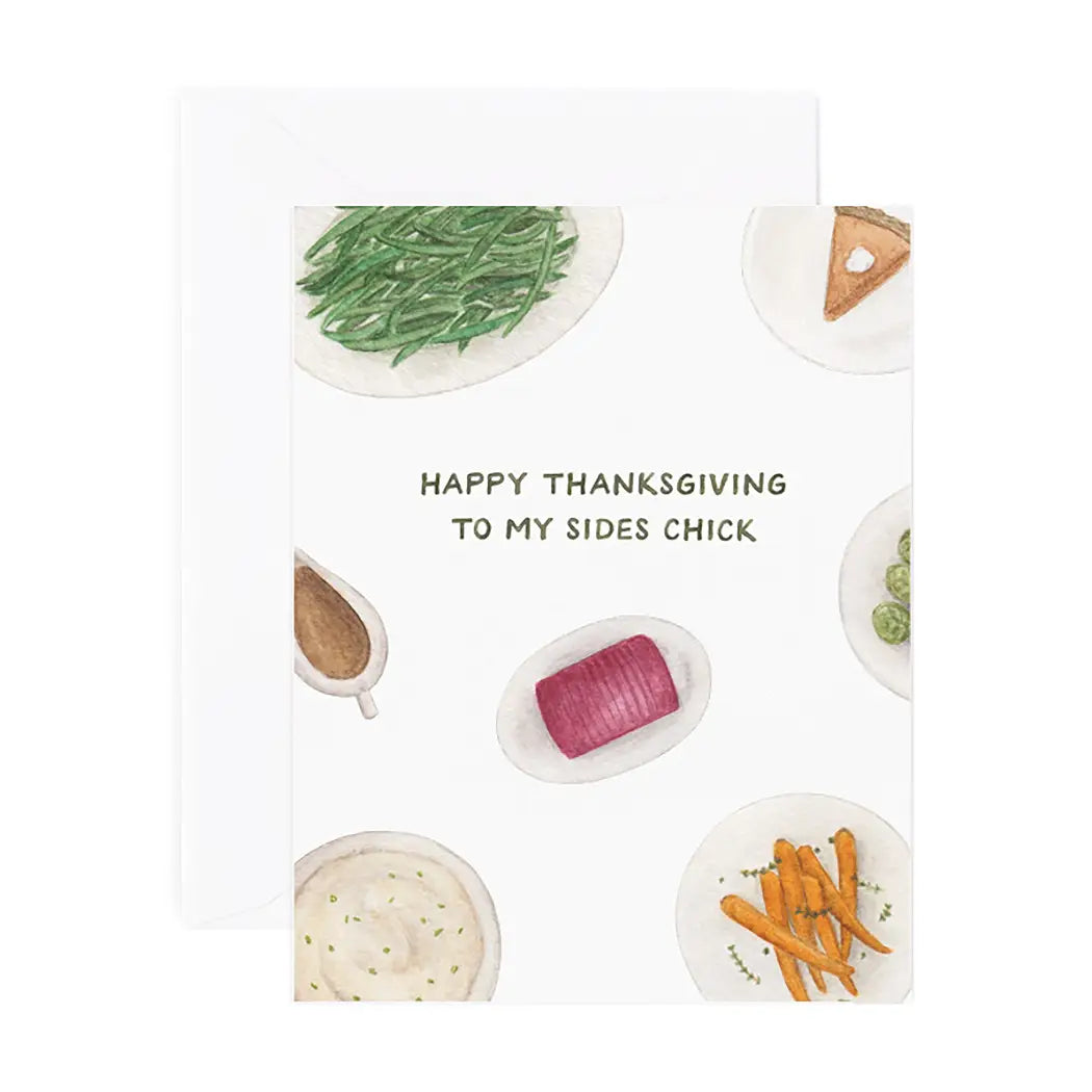 Sides Chick Thanksgiving Card