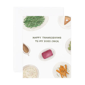 Sides Chick Thanksgiving Card