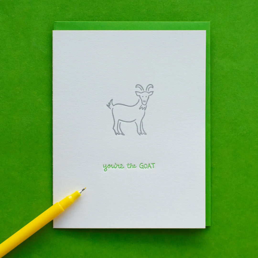 You're the Goat Greeting Card