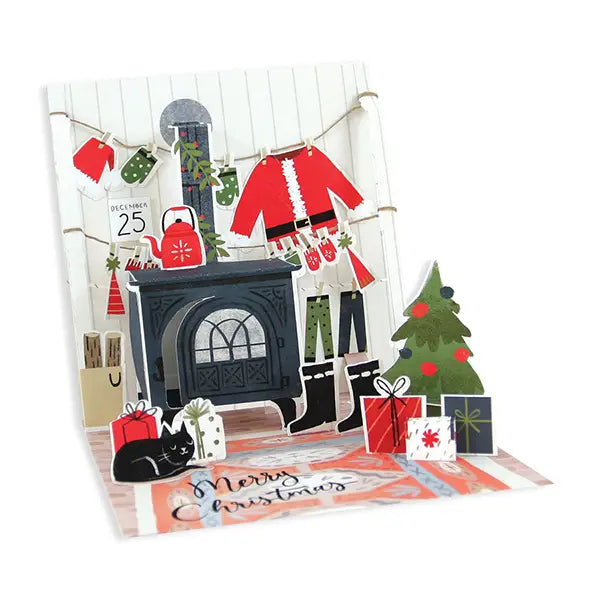 Cozy Christmas Treasures Pop-up Card