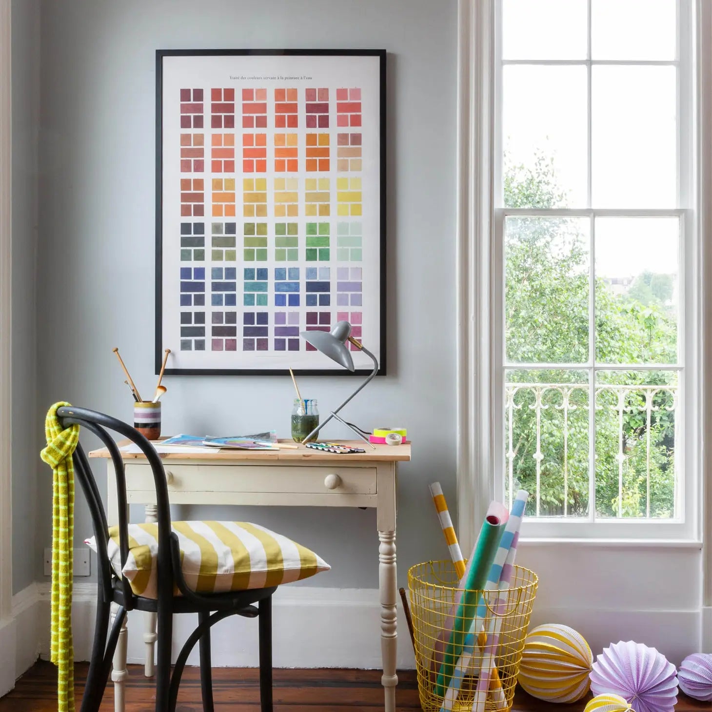 Watercolour Swatches Art Print