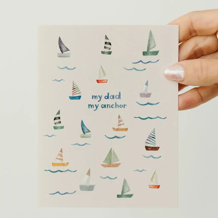 Sailboat Dad Father's Day Greeting Card