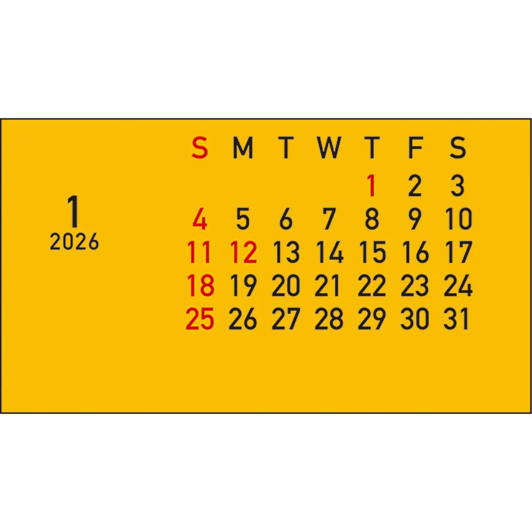 School Bus Calendar 2026
