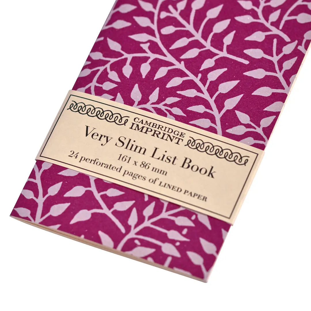 Very Slim List Book Dancing Hare Violet