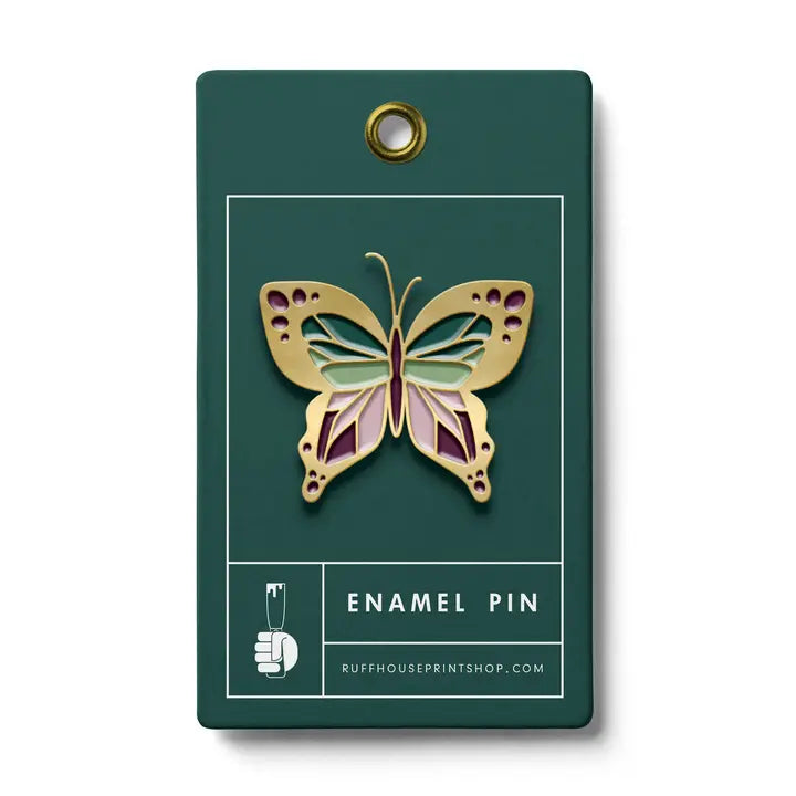 Open Butterfly Enamel Pin