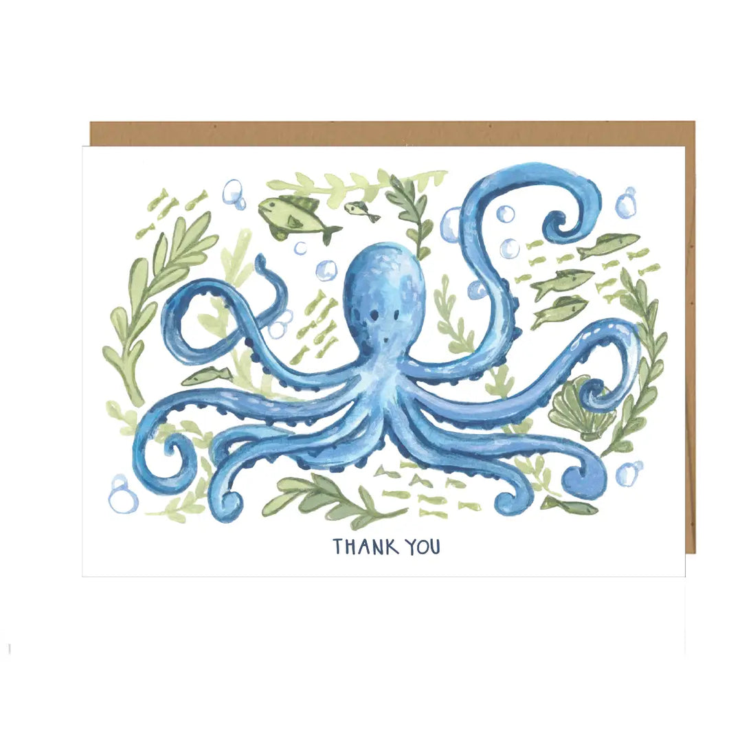 Octopus Thank You Mini Card